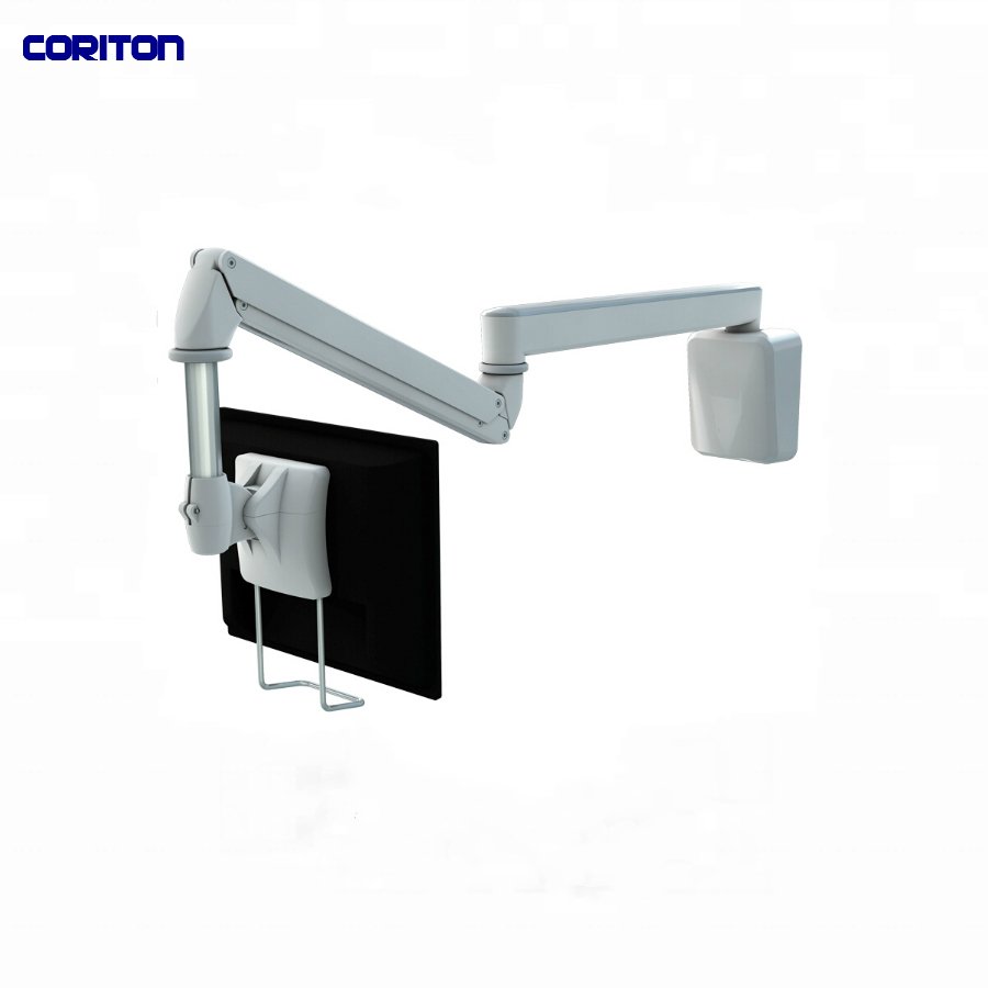 Long Arm Hospital Monitor Wall Mount Side View