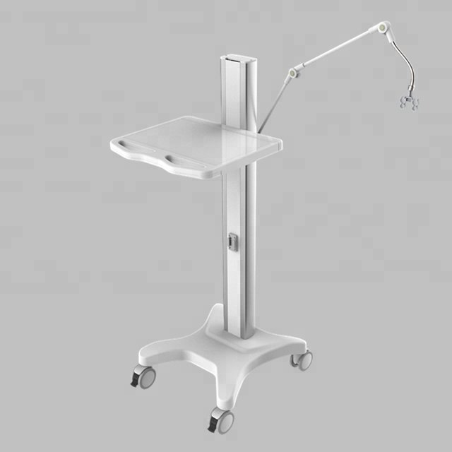 Computer Adjustable height mobile workstation cart trolley