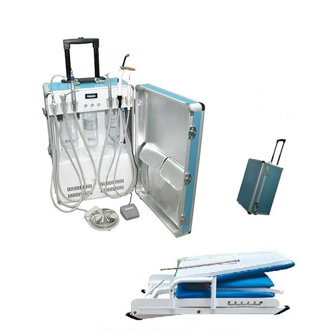 Portable Dental Chair with Air Compressor Mobile Dental Unit MDLDU19